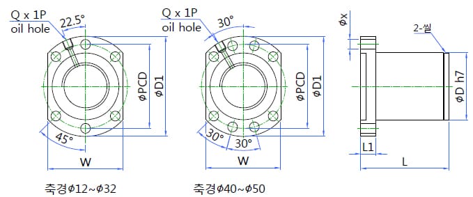 볼스크류 규격·도면 11