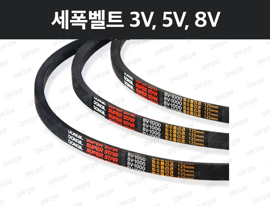 세폭벨트 3V, 5V, 8V
