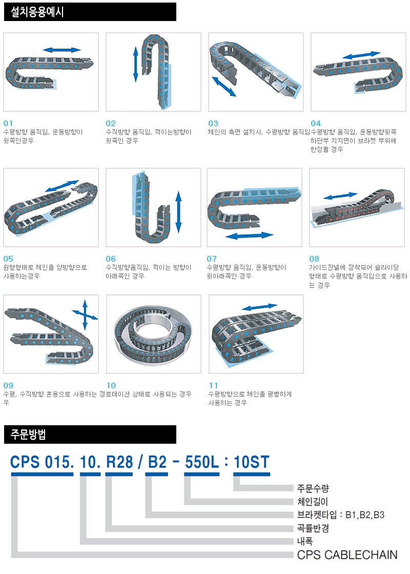 케이블베어 규격·도면 19