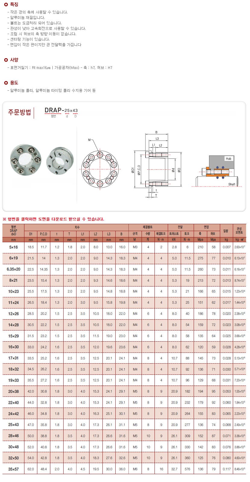 파워록 규격·도면 6
